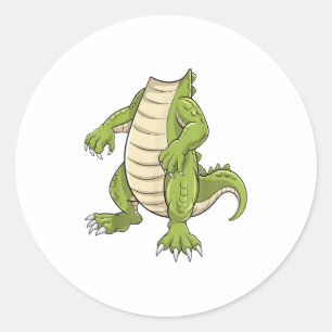 Sticker Rond Alligator Chemise Adulte Enfants Hommes Femmes Cro