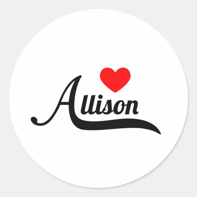 Sticker Rond Allison (Devant)