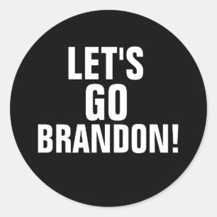 STICKER ROND ALLONS BRANDON ! DÉCALAGE DES BÂTIMENTS