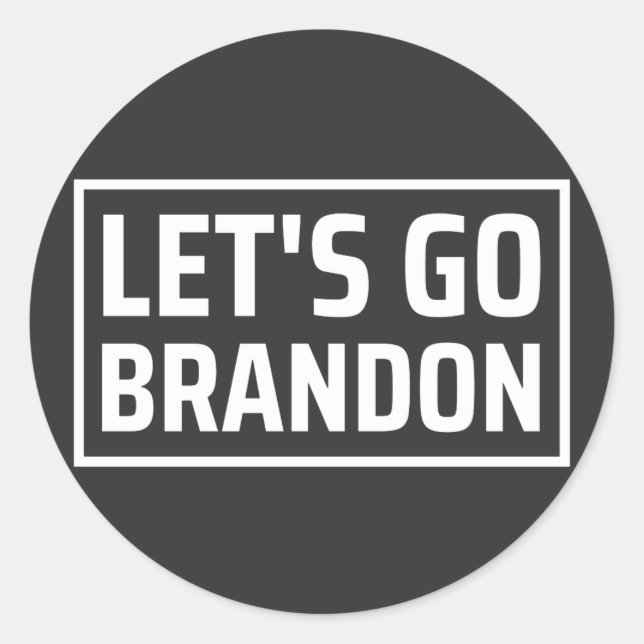 Sticker Rond allons brandon et allons à brandon (Devant)