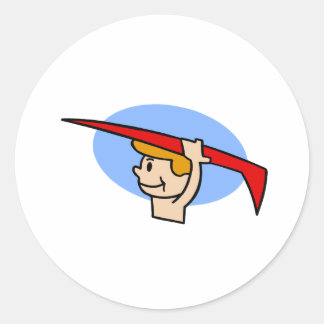 Sticker Rond Allons Surfer