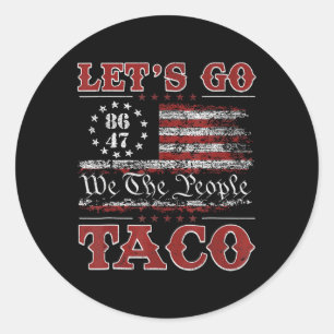 Sticker Rond Allons Taco Chemise Allons Taco 8