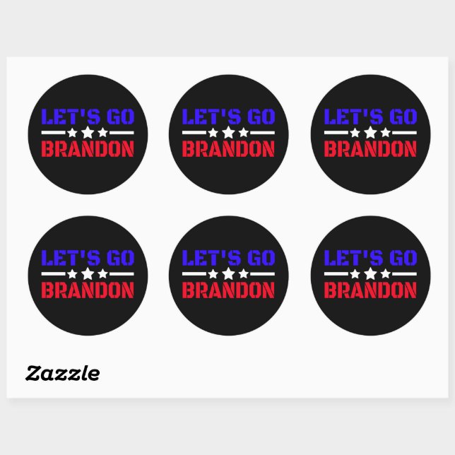 Sticker Rond Allons-y Brandon (Feuille)