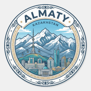 Sticker Rond Almaty Kazakhstan