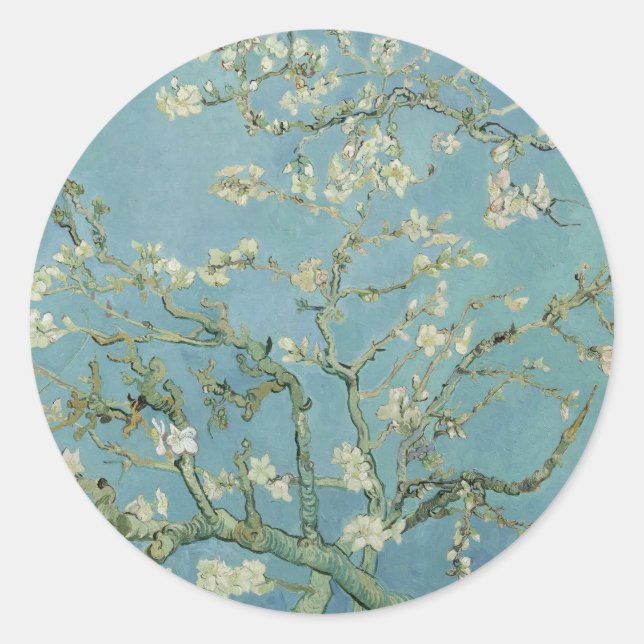 Sticker Rond Almond Blossom : Vincent Van Gogh (Devant)