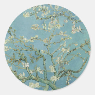 Sticker Rond Almond Blossom : Vincent Van Gogh