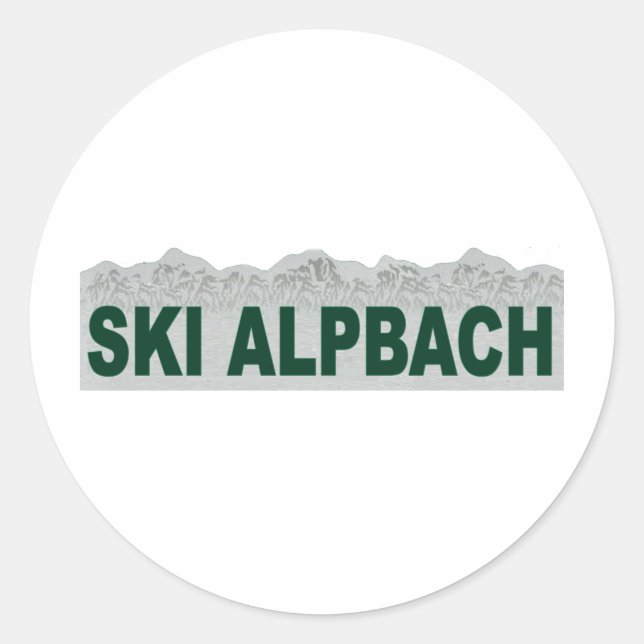Sticker Rond Alpbach (Devant)