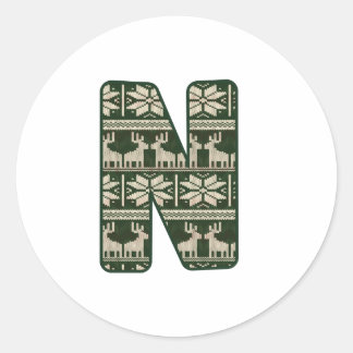 Sticker Rond Alphabet chrétien