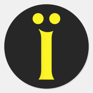 Sticker Rond Alphabet Ukrainien Lettre Initiale Ukraine Drôle H