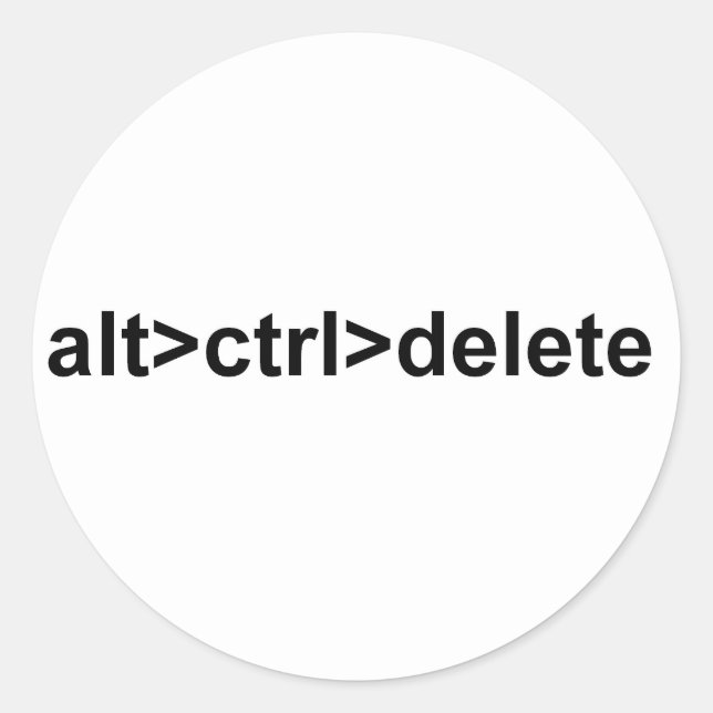 Sticker Rond alt>ctrl>supprimer l'autocollant (Devant)