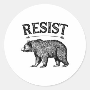 Sticker Rond Alt Us National Park Reste Service T Shirt Bear V
