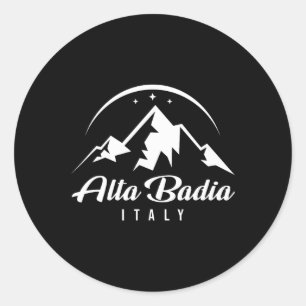 Sticker Rond Alta Badia Italie Station de ski Ski Snowboard So
