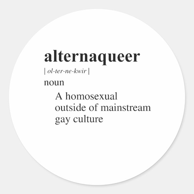 STICKER ROND ALTERNEGAY (Devant)