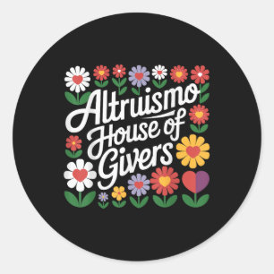 Sticker Rond Altruismo Maison De Givers École Spirit Givers Sor