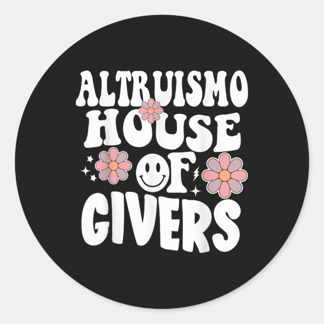 Sticker Rond Altruismo Maison Des Givers Rca Givers (Devant)