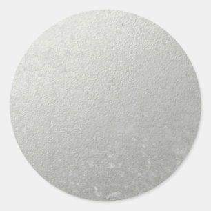 Sticker Rond Aluminium argenté imprimé