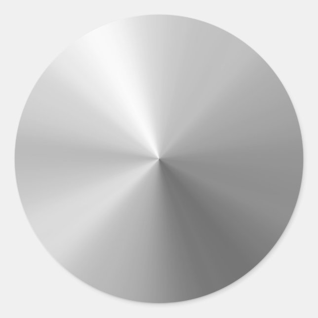 Sticker Rond Aluminium brossé circulaire Texturé (Devant)