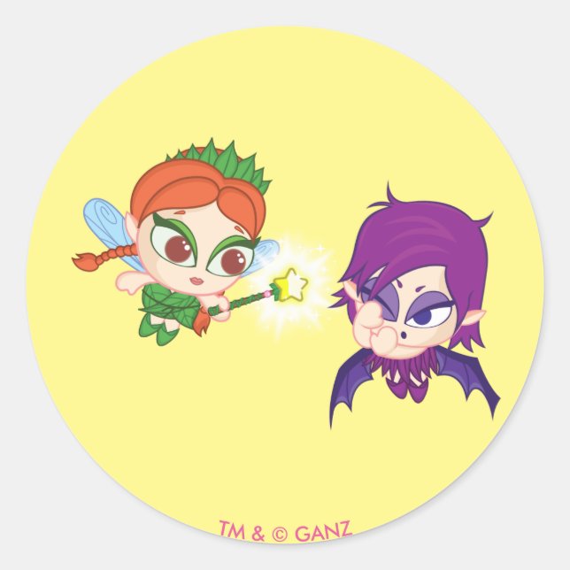 Sticker Rond Alyssa Contre Nafaria (Devant)