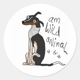 Sticker Rond Am Wild Animal