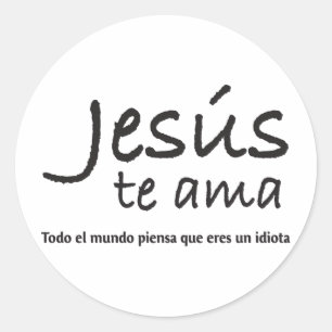 Sticker Rond Ama de te de Jesús