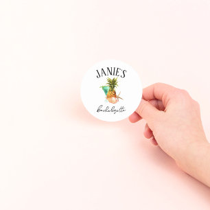 Sticker Rond Amalfi Coast Bachelorte Beach Bach Party