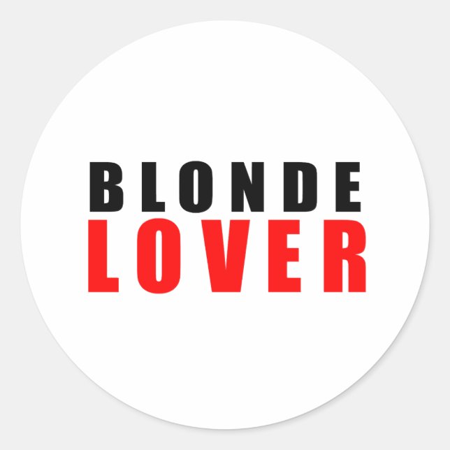 Sticker Rond Amant blond (Devant)