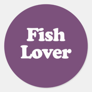 Sticker Rond Amateur de poisson