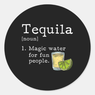 Sticker Rond Amateur de Tequila Cinq Mai Cadeaux de fête mexica