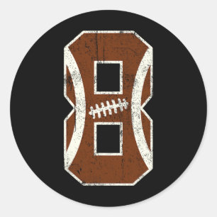 Sticker Rond Amateurs de football de 8e anniversaire Bdy Boy Gi