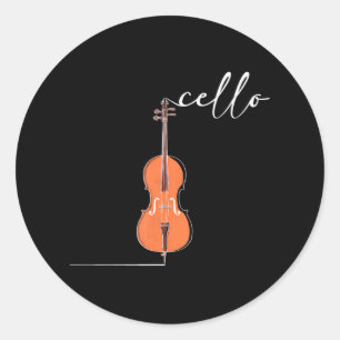 Sticker Rond Amateurs de musique d'instruments de musiciens de