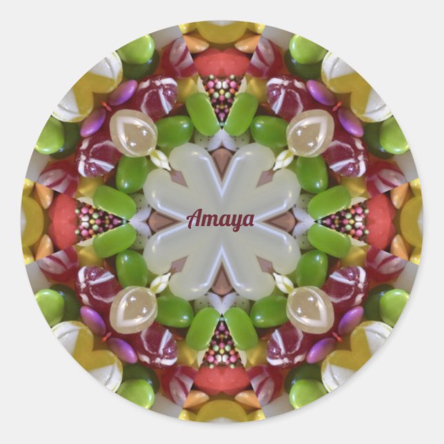 STICKER ROND AMAYA ~ FRIANDISES DE PÂQUES ~  (Devant)