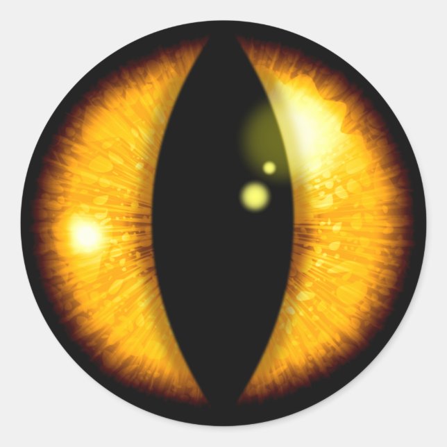 Sticker Rond Amber Dragons Eye (Devant)