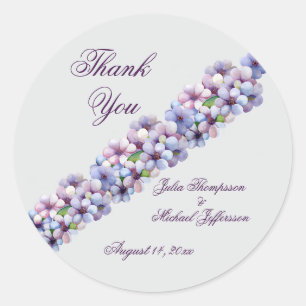 Sticker Rond Ambiance romantique et poétique Pastel Lilac