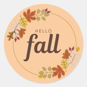 Sticker Rond Ambiente d'automne