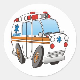 Sticker Rond Ambulance