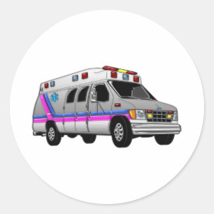 Sticker Rond Ambulance
