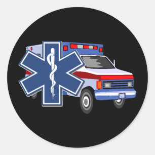 Sticker Rond Ambulance de SME