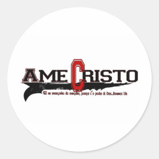 Sticker Rond Ame Cristo (Aimer le Christ au Portugal)