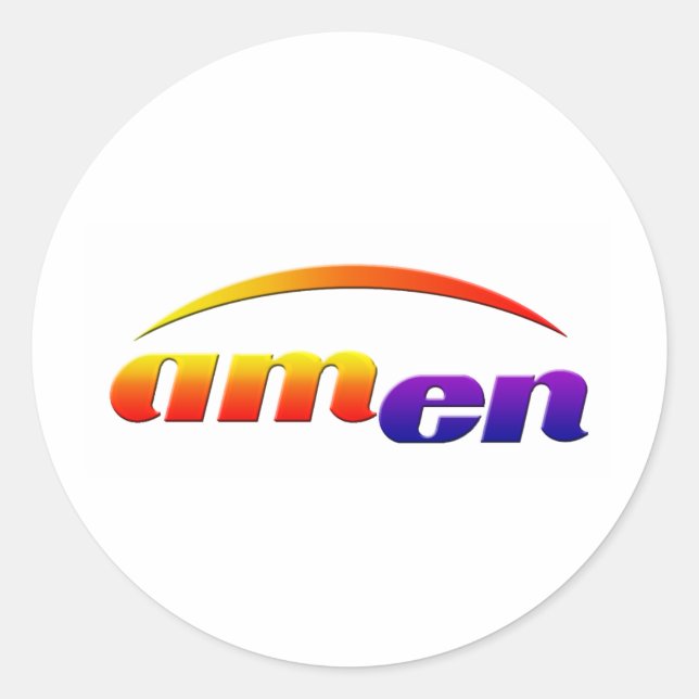 Sticker Rond amen (Devant)