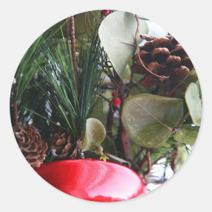 Sticker Rond Aménagement Fleurs de Fêtes