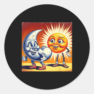 Sticker Rond America Solar Eclipse 2024 4.08.24 Le Soleil A Eu