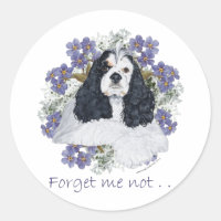 Américain Cocker Spaniel Ne m'oubliez pas