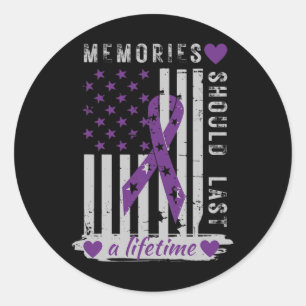 Sticker Rond American Flag Memories de la prise de conscience d