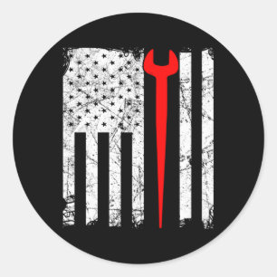 Sticker Rond American Ironworker