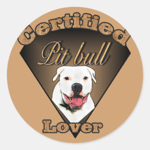 Sticker Rond American Pit Bull Terrier Cadeaux