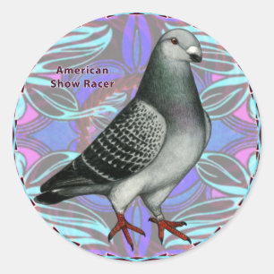Sticker Rond American Show Racer