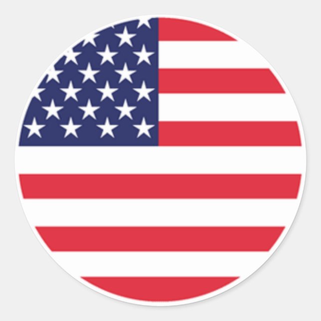 Sticker Rond AmericanFlag Stckers par Burton (Devant)