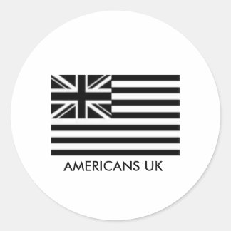 STICKER ROND AMERICANS UK DECAL