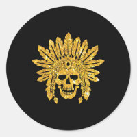 Amérindien - Indien - Crâne - Authentique - Guerre