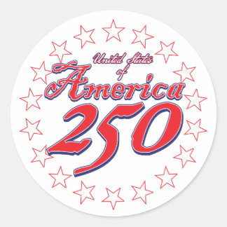 Sticker Rond Amérique 250